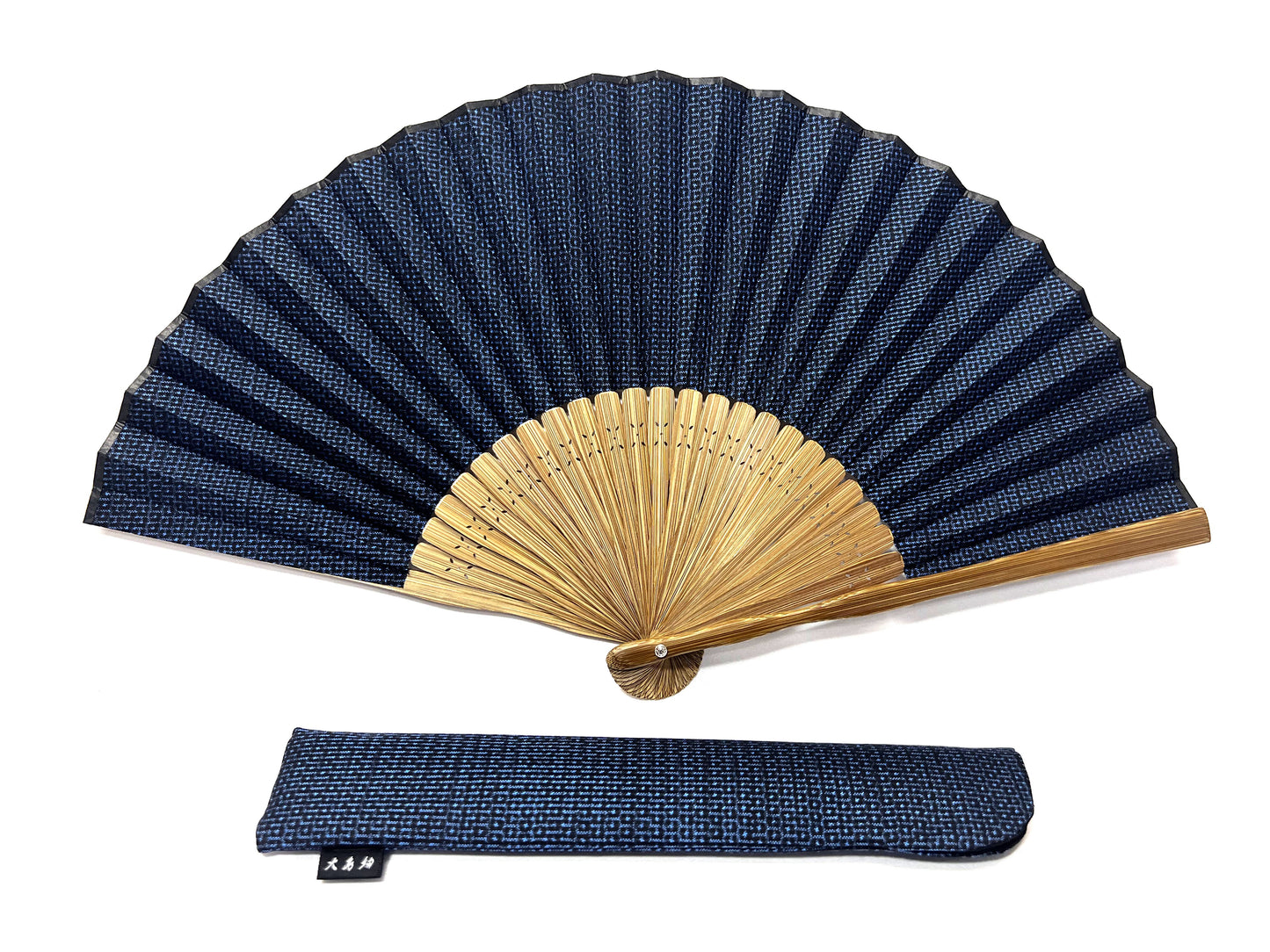 Japanese Folding Fan + Case Set