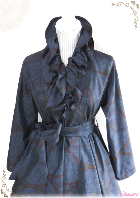 Wrap Coat and Frill Shawl from the Rare Line Collection (upcycle)