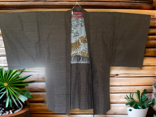 Men's Oshima Tsumugi Haori [Second hand]