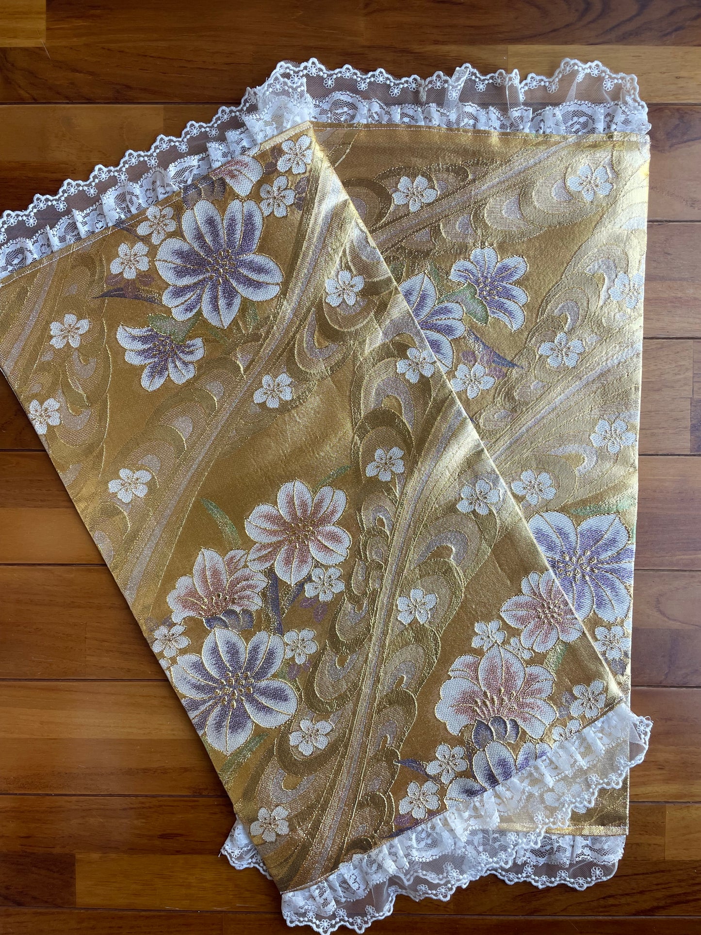Handcrafted Vintage Kimono Obi Table Runner / Placemat