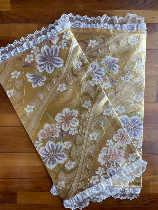 Handcrafted Vintage Kimono Obi Table Runner / Placemat