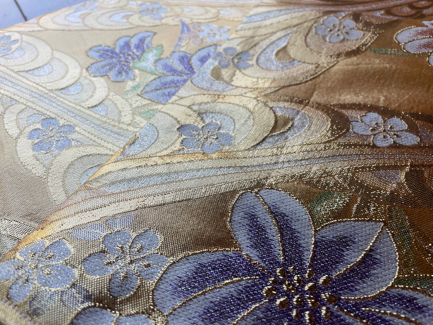 Handcrafted Vintage Kimono Obi Table Runner / Placemat