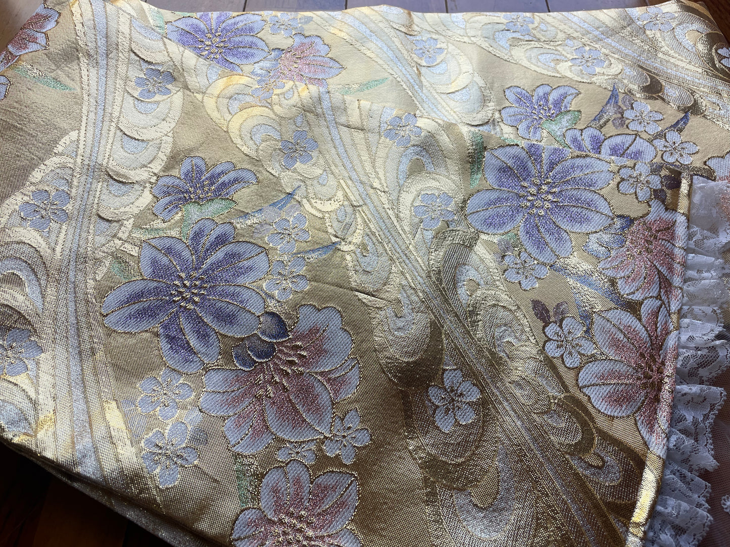 Handcrafted Vintage Kimono Obi Table Runner / Placemat