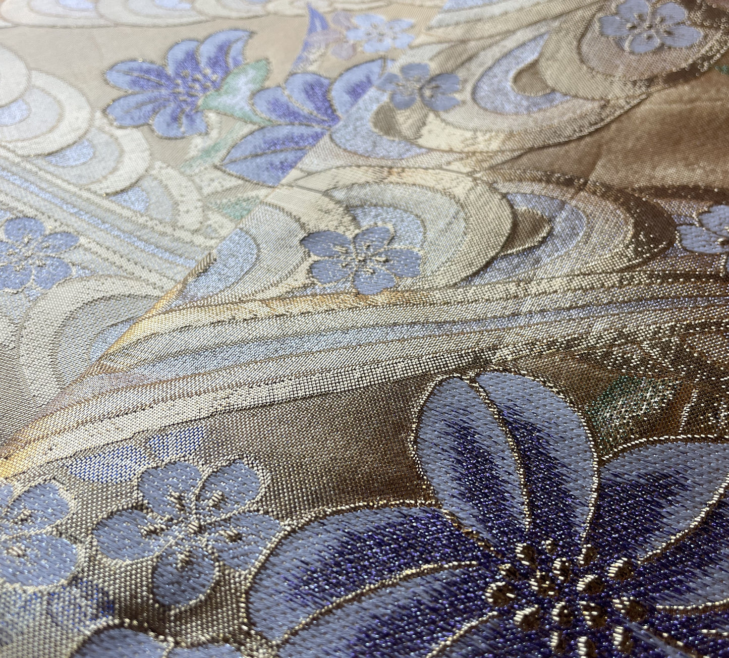 Handgefertigter Vintage Kimono Obi Tischläufer / Platzset