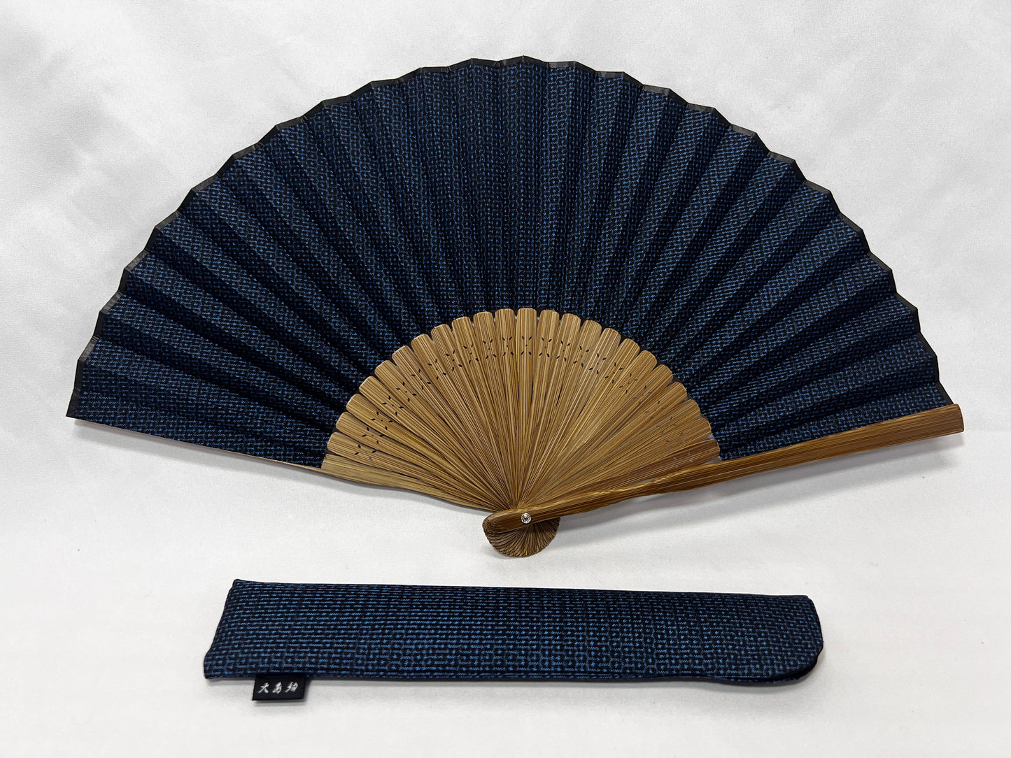 Japanese Folding Fan + Case Set