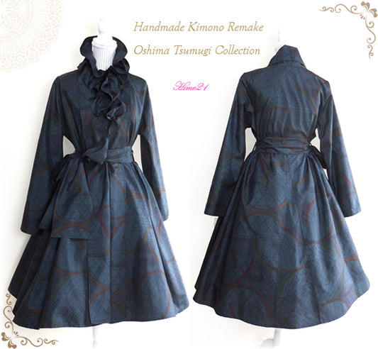 Wrap Coat and Frill Shawl from the Rare Line Collection　(upcycle)